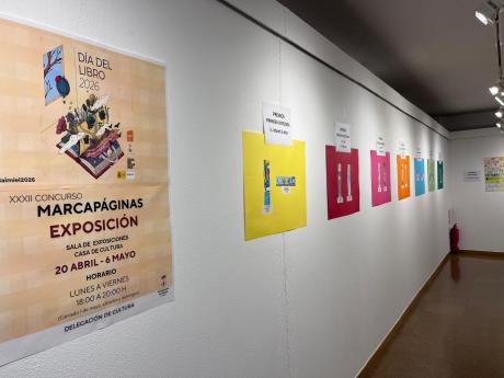 Exposición marcapáginas en la Casa de Cultura 