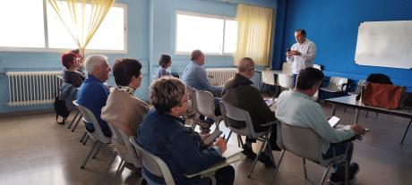 Durante la actividad en el Centro Ocupacional Azuer