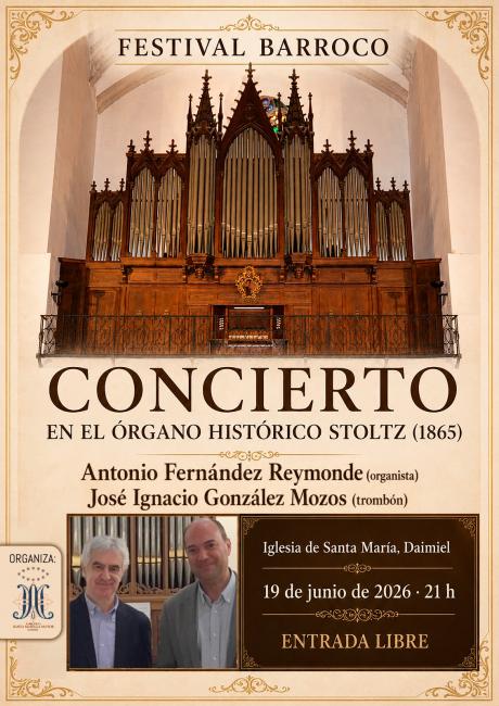 Cartel concierto órgano