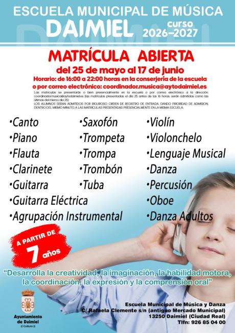 Matrícula Escuela de Música