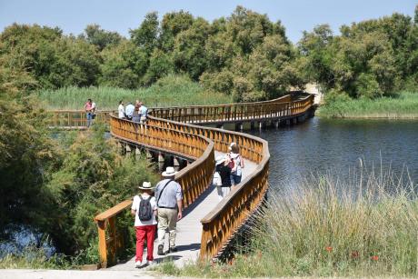 Durante la visita al parque nacional 