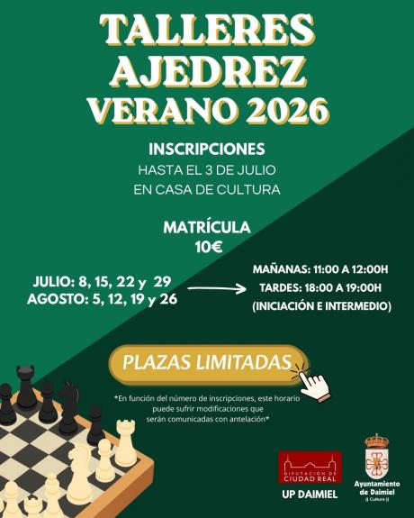Cartel ajedrez verano