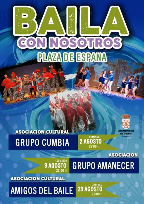 Cartel baila con nosotros