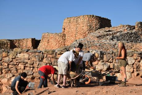 Durante los trabajos de excavación 
