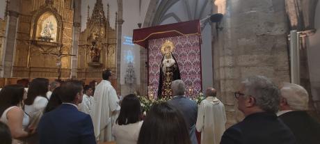 Durante la función. Imagen de archivo