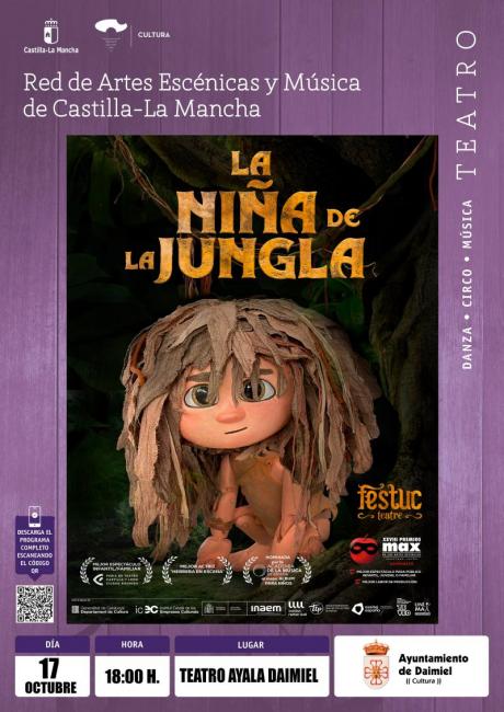 Cartel La niña de la jungla