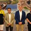 Sierra, Ortega, Flores y Villegas en la presentación, hoy martes