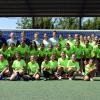 Participantes del Campus junto a la futbolista profesional y autoridades