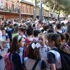 Concentración de escolares durante el certamen Juan D'Opazo