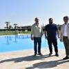 Sierra, Ortega y García-Consuegra en la visita a las instalaciones