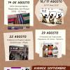 Cartel actividades agosto asociación