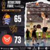 Resultado final del partido. Fuente: Redes Sociales CB Daimiel