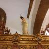 El Cristo de la Columna, instalado sobre el paso a costal