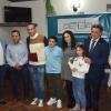 Manuel José Velázquez, María Jiménez de los Galanes y sus hijos en la presentación de los Premios Empresariales