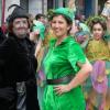 Manoli Ruiz de Pascual participando en el Carnaval daimieleño disfrazada de Peter Pan