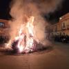 Hoguera de las fiestas en honor a la virgen de la Paz