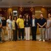 Durante la recepción de Cabanes en el salón de plenos