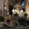 Ofrenda floral. Imagen de archivo