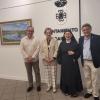 El alcalde con sor María teresa en la inauguración de la exposición.